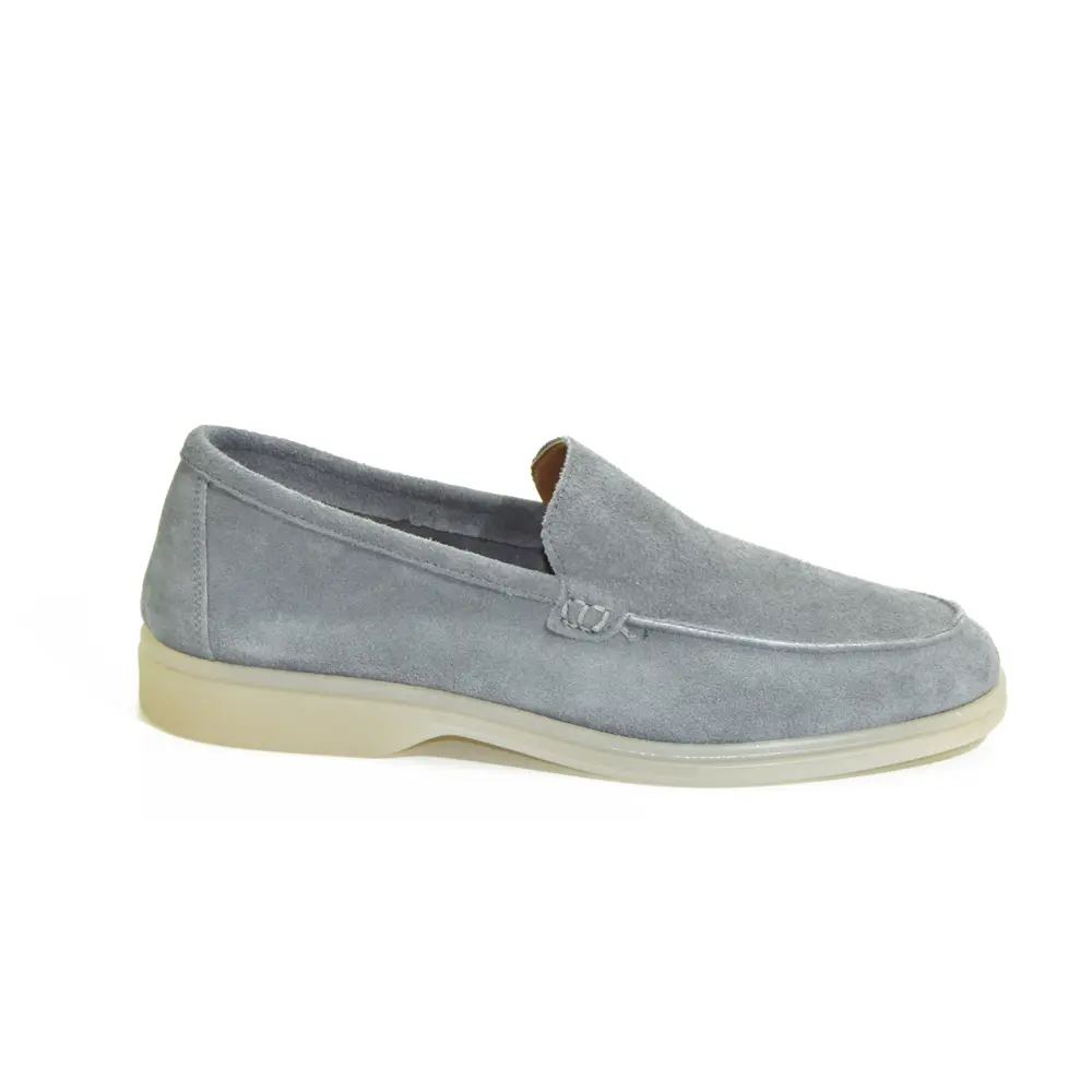 Mocassino camoscio uomo