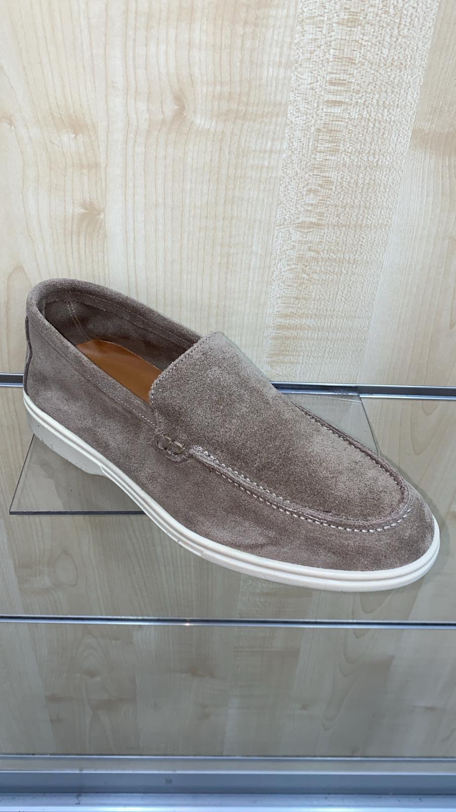 Mocassino camoscio uomo