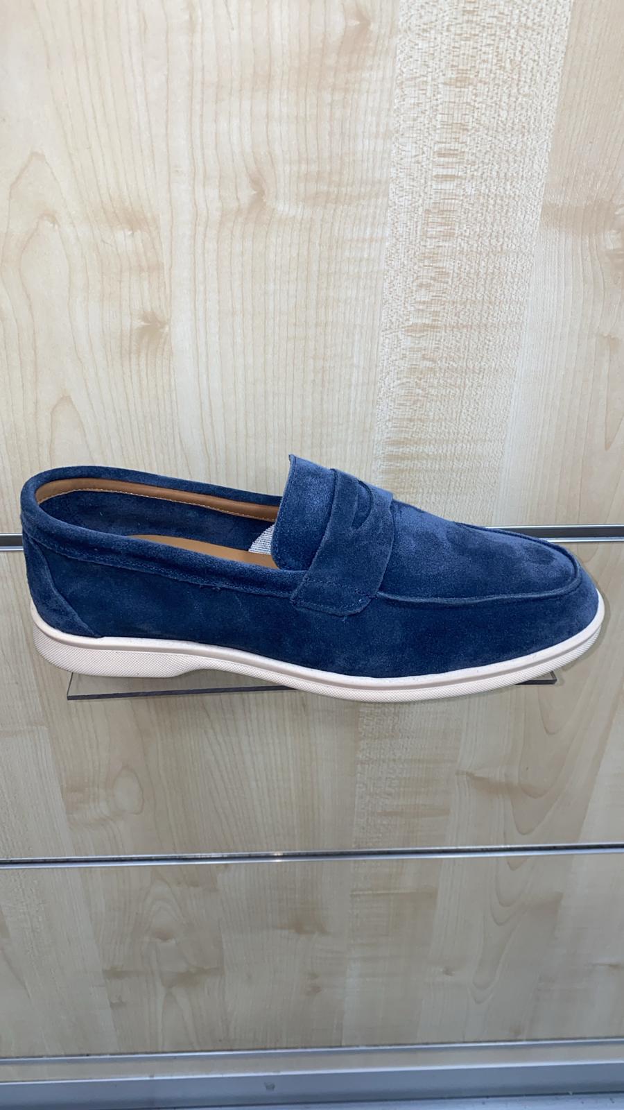 Mocassino camoscio uomo