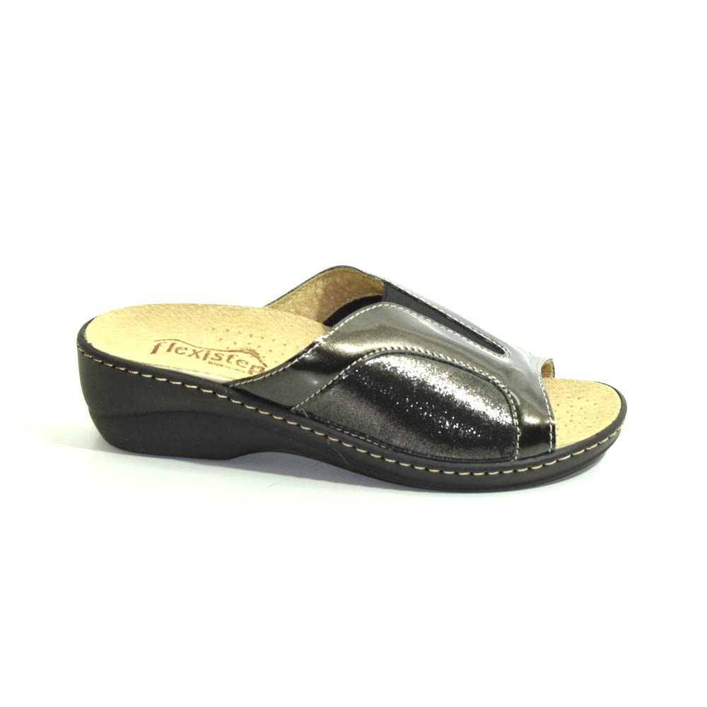 Pantofola con plantare pelle - immagine 2